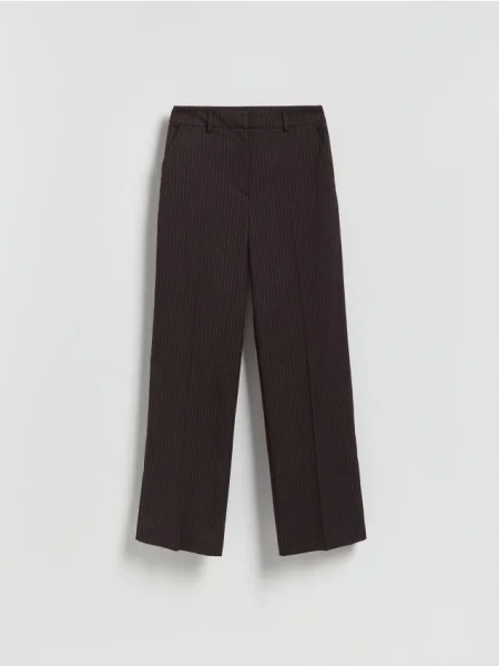 Reserved Смугасті штани бордовий