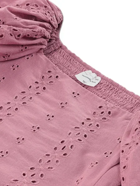 Top dziecięcy Abercrombie Fitch różowy
