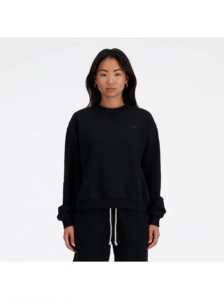 Bluza New Balance Athletics French Terry Crew Sweatshirt Black XS czarna