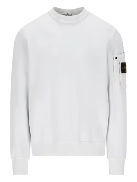 Суитчър Stone Island камъни бяло