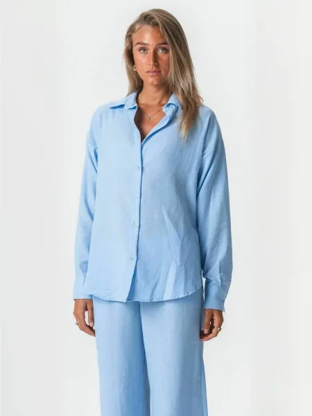 TEESHOPPEN Tricou Lilly albastru