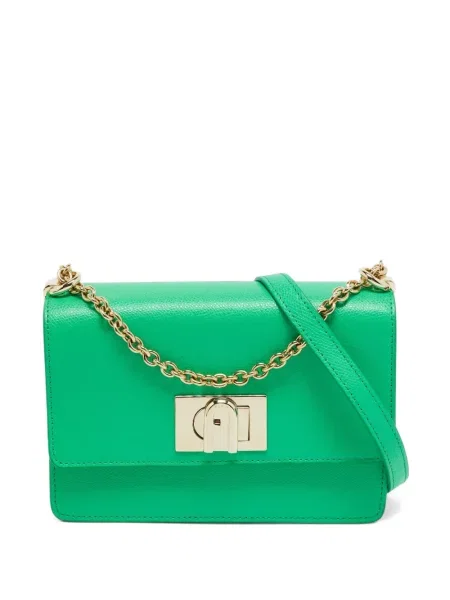 Geantă Furla din piele verde