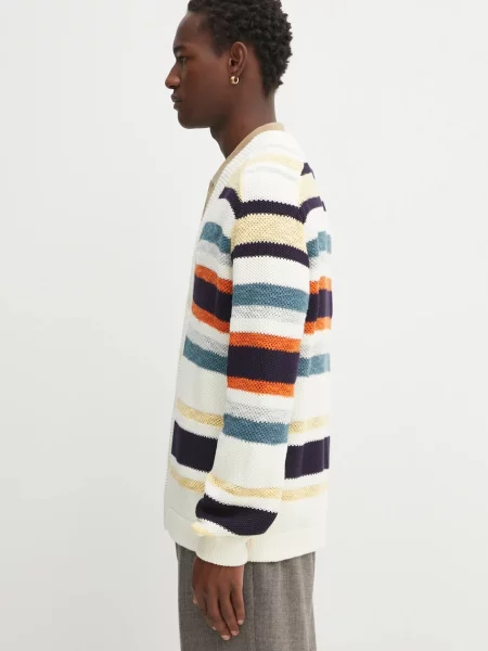 Πουλόβερ Maison Kitsuné Comfort Striped μπεζ