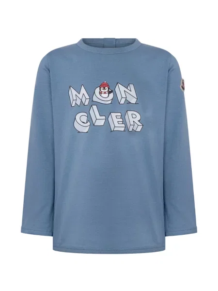 Koszulka dziecięca Moncler Enfant niebieska