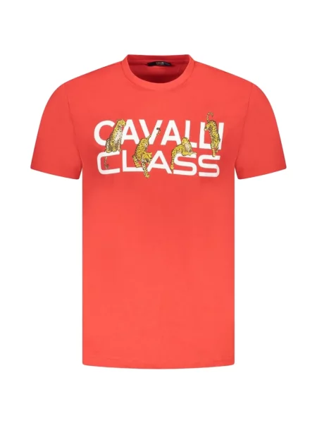 Tricou Cavalli Class cu imagine roșu