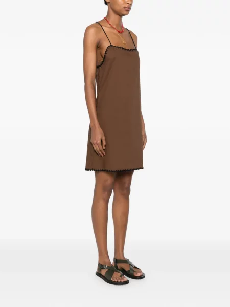 Rochie mini Terry Puesto din material terry maro