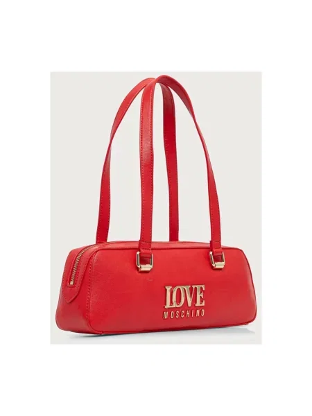 Love Moschino torebka z imitacji skóry czerwona