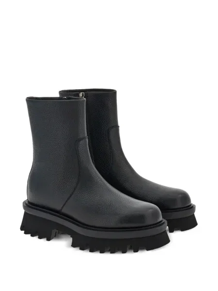 Cizme scurte Ferragamo din piele negru