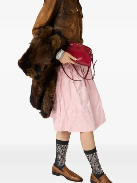 Fusta mini Miu Miu roz