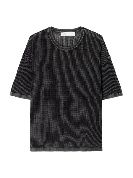 Bershka Majica črna bela