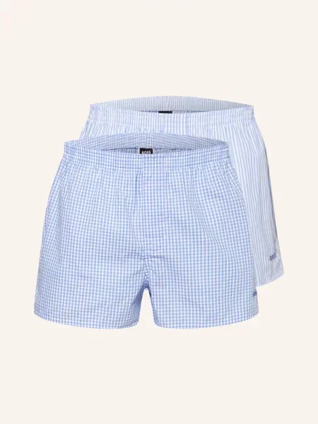 Boss Bokserki Tkane blau niebieskie