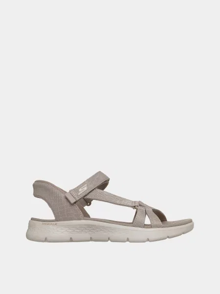 Сандалії Skechers GO WALK FLEX SANDAL текстиль бежевий