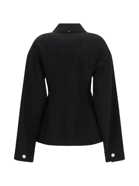 Scurt geacă Sportmax de lână negru