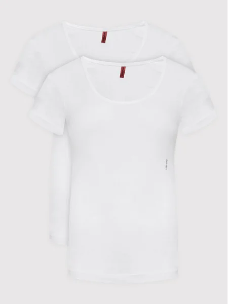 HUGO Set de tricouri﻿ Twin alb