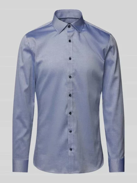 Olymp Koszula No. Six Super Slim blau granatowa