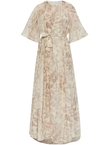 Maksi sukienka maxi Forte Forte z nadrukiem garniturowa