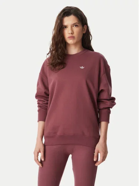 Adidas Džemperis Essentials Crew Long Fleece Sweatshirt ruda