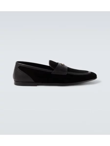 Loaferke Dolce&gabbana iz semiša črna