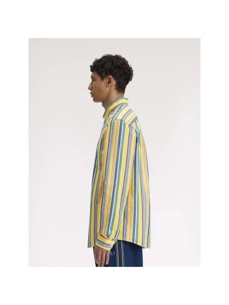 Cămașă Fred Perry cu dungi galben