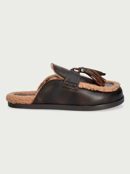 Posa капці шкіряні Ranch Tassel Mule