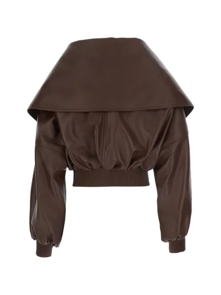Gulerat geanta de piele Balenciaga maro