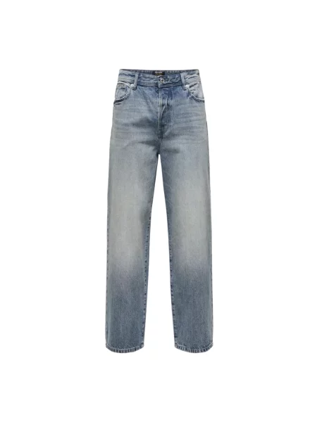Szerokie jeansy Only & Sons niebieskie