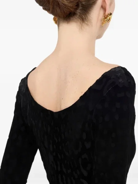 Rochie Roberto Cavalli de catifea de costum negru
