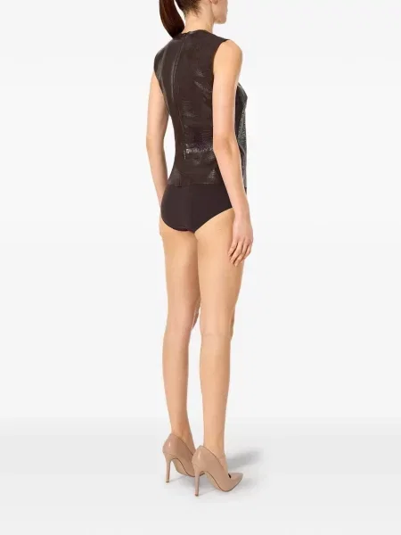 Top Wolford fără mâneci maro