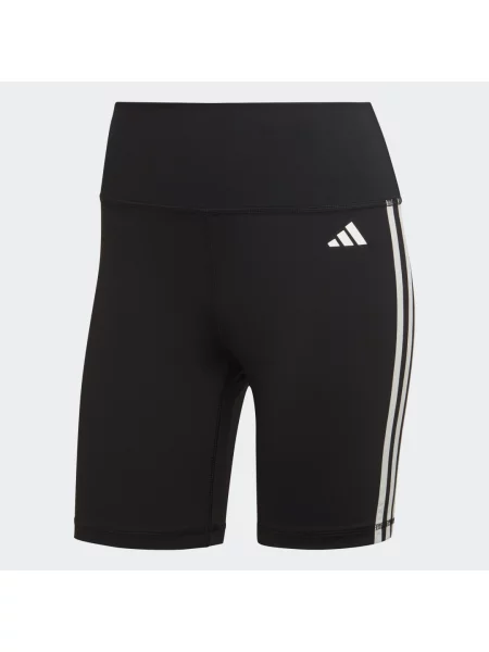 Krótkie legginsy adidas Training Essentials 3S czarno-białe XXS białe