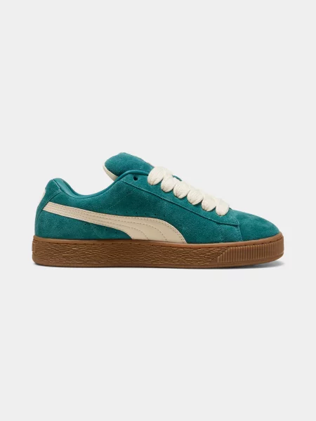 Жіночі Кеди низькі PUMA Suede Xl комбінований верх зелений
