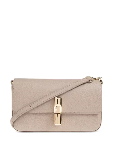 Geanta crossbody Furla din piele gri
