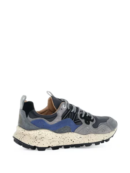 Szarvasbőr virágos sneaker Flower Mountain szürke