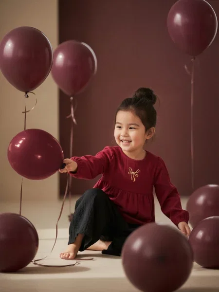 Sinsay Body s mašlí burgundy