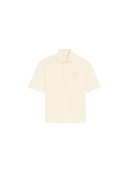 Tricou polo Ami Paris bej