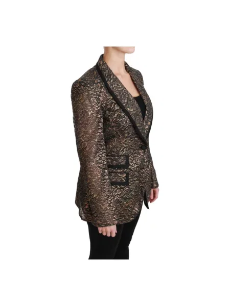 Marynarka Dolce And Gabbana w kwiatki czarna