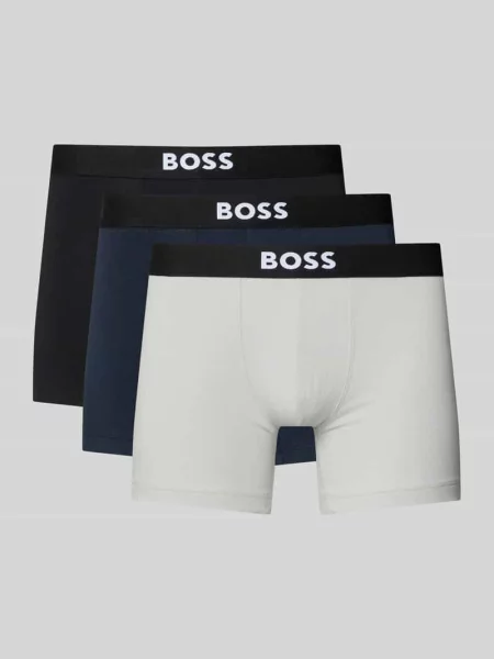 Bokserki typu brief z mieszanki bawełny w Boss czarne