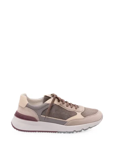 Sneakerși Brunello Cucinelli din piele maro