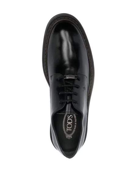 Δερμάτινος σκαρπίνια oxford Tod's με κορδόνια μαύρο