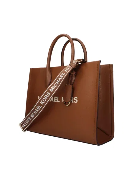 Shopperka Michael Kors skórzana brązowa
