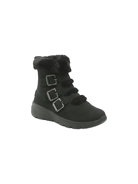 Pantofi Skechers cu cataramă negru