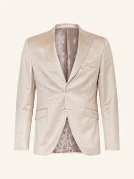 Wilvorst Marynarka Garniturowa Slim Fit beige beżowa