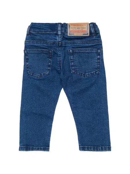 Jeansy straight leg dziecięce Diesel niebieskie