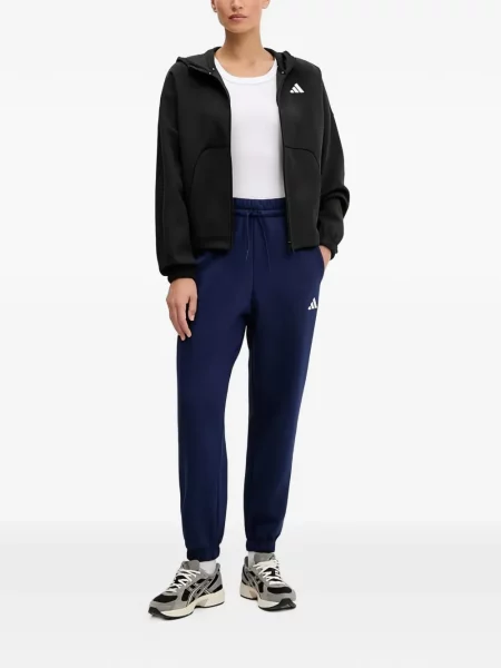 Ριγέ τρέξιμο μπλούζα Adidas από διχτυωτό κόκκινο