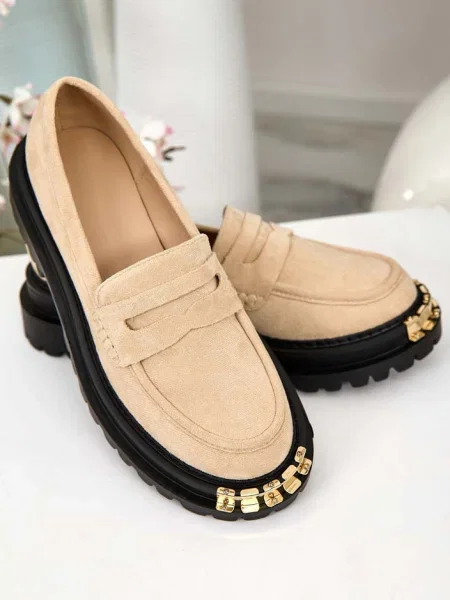 Mocasini Resti din piele de căprioară negru