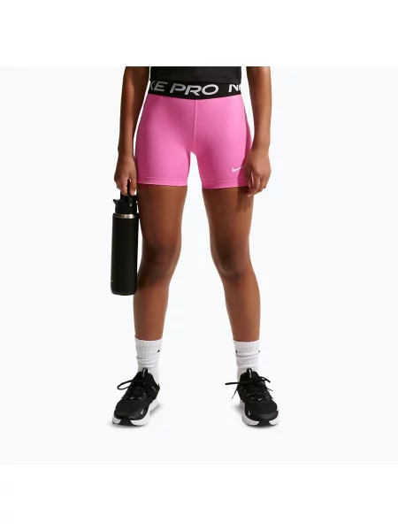 Gyerek rövidnadrág Nike Pro playful pink/white. Méret: fehér