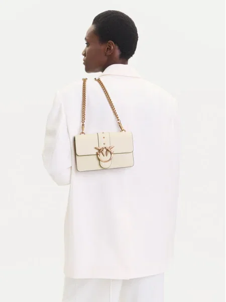 Geanta crossbody Pinko din piele bej