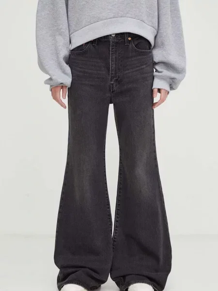 Levi's jeans RIBCAGE BELLS negru