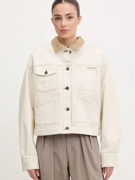 Columbia kurtka jeansowa Acker Rock beżowa
