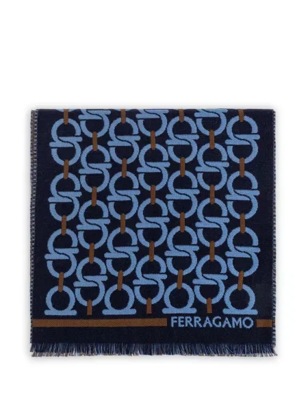 Jacquard sál Ferragamo rojtokkal kék