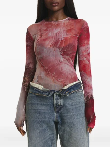 Długi top Irina Voinea różowy